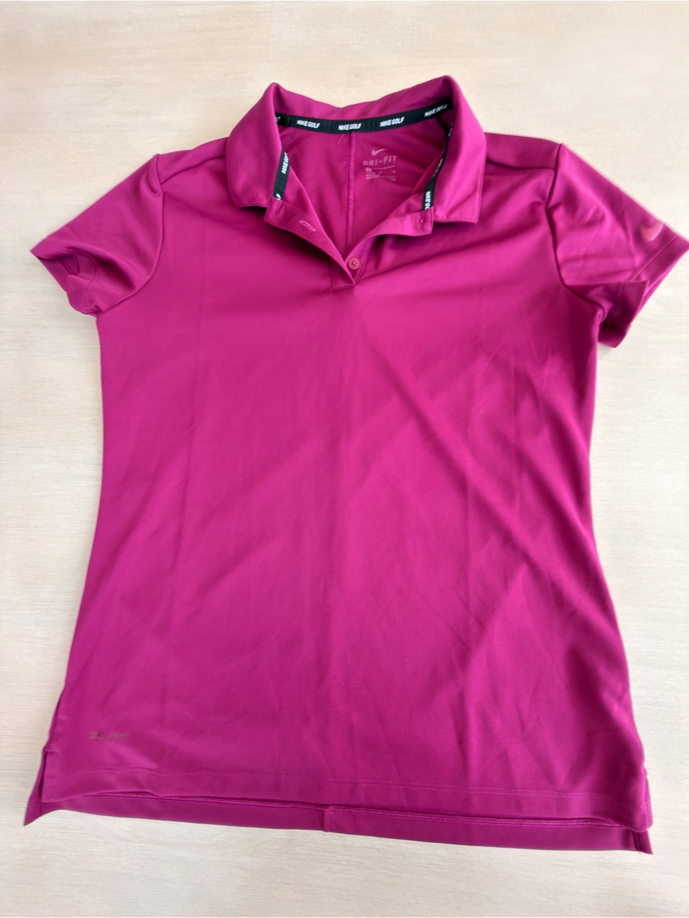 Nike Women’s Polo Shirt - Fuchsia - Size Medium